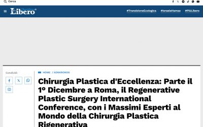 Libero Quotidiano | Il prof. Gentile organizza a Roma il 1° Regenerative Plastic Surgery International Conference